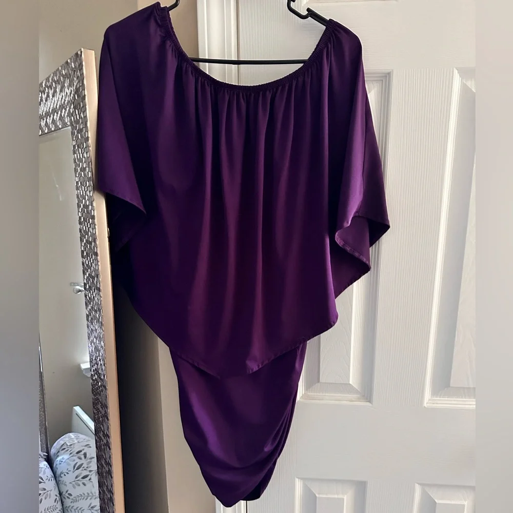 Bodycon off shoulder ruffles mini dress - Picture 3 of 4